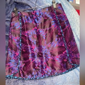 .J.Crew Midnight Floral Jacquard Style C5911 Skirt.